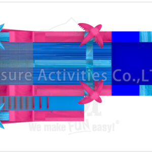 19ft double lane water slide palm beach ripl