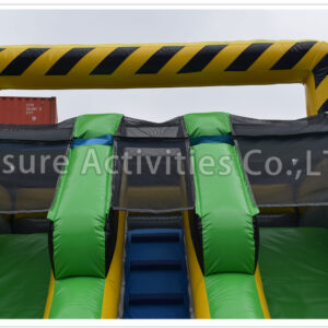 15ft double lane water slide caution sl