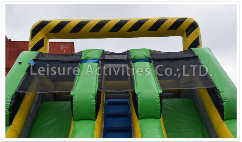 15ft double lane water slide caution sl