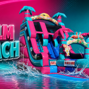 19ft palm beach double lane water slide ripl