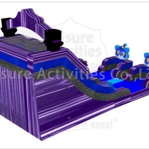 16ft double lane water slide k pop sl