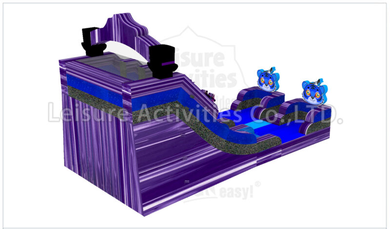 16ft double lane water slide k pop sl