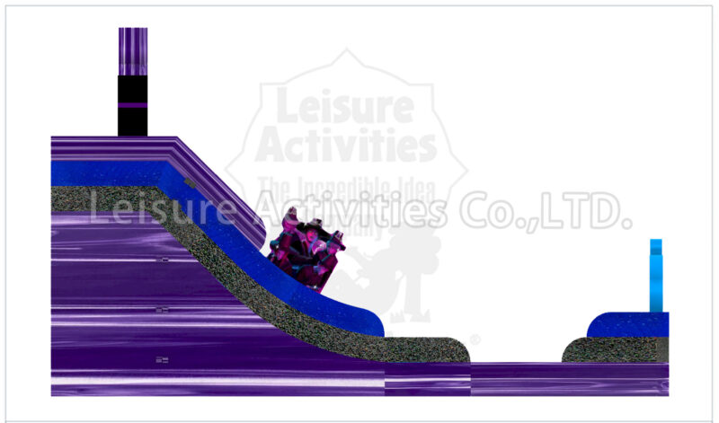 16ft double lane water slide k pop sl