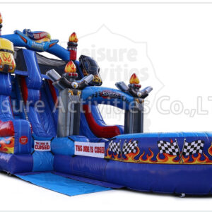 18ft garage double lane water slide ripl (max height 19ft)