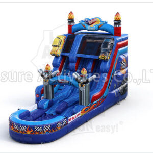 18ft garage double lane water slide ripl (max height 19ft)