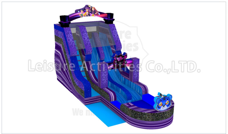 19ft single lane water slide k pop ripl