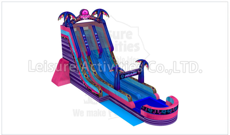 22ft double lane water slide miami nights sl