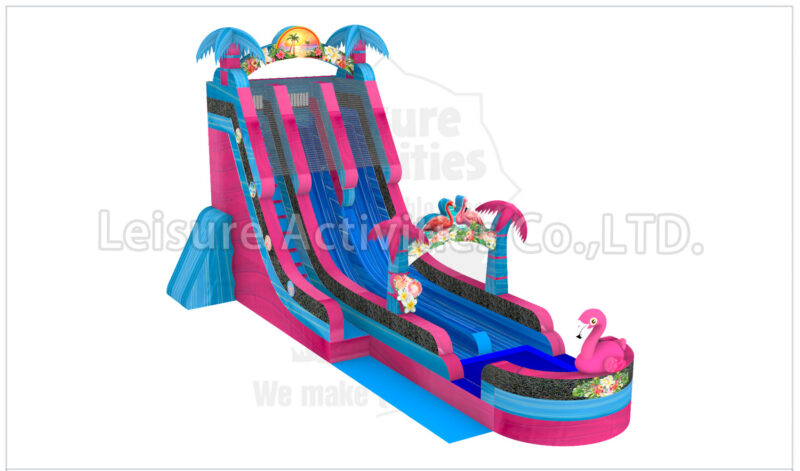 22ft double lane water slide palm beach sl