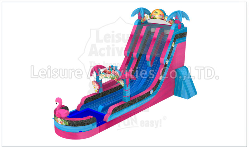 22ft double lane water slide palm beach sl