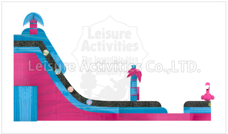 22ft double lane water slide palm beach sl
