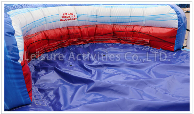 22ft red blue double lane water slide sl