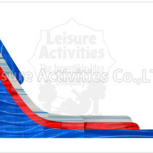 22ft red blue double lane water slide sl