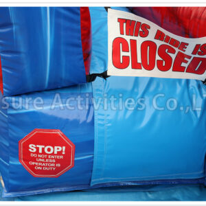 22ft red blue double lane water slide sl