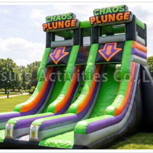 24ft plunge slide chaos double lane dry