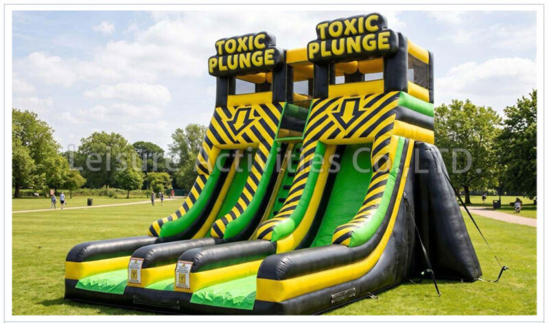 24ft plunge slide double lane dry