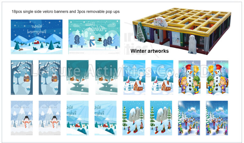 30ft hybrid maze with floor