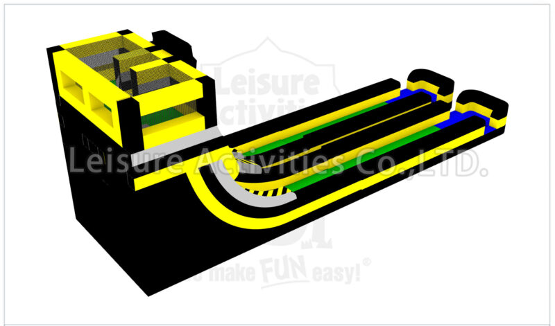 plunge slide double lane wet/dry