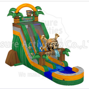 18ft tortuga single lane water slide ripl