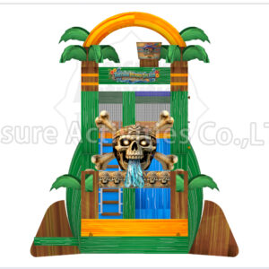 18ft tortuga single lane water slide ripl