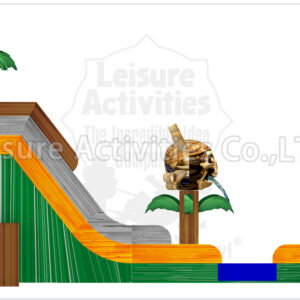 18ft tortuga single lane water slide ripl