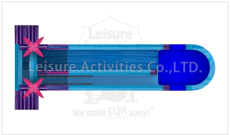 22ft magical vibes single lane water slide sl